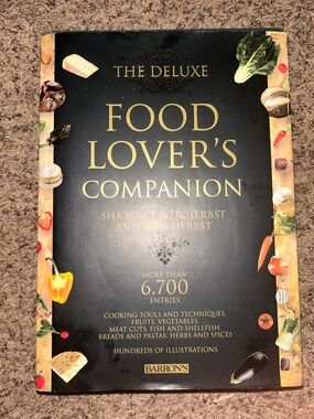 Food Cooking Reference Book DELUXE FOOD LOVER'S COMPANION Sharon Tyler Herbst